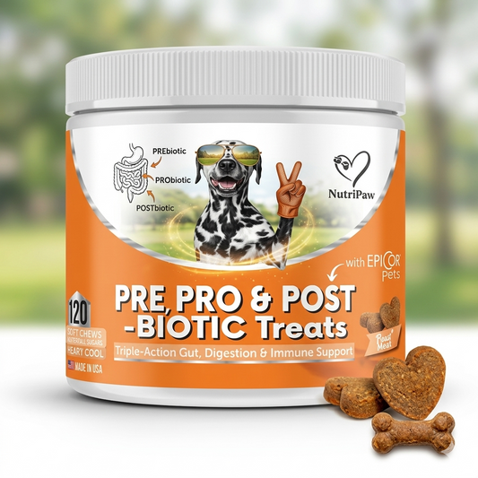 NutriPaw Pre, Pro & Post-Biotic Treats (120 Chews)