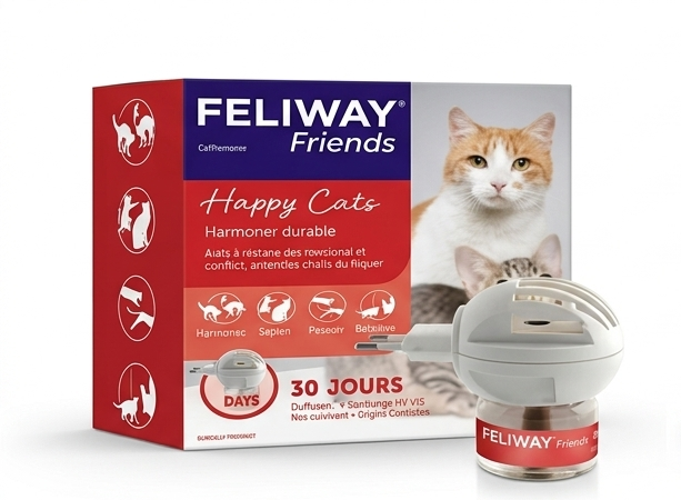 FELIWAY Friends Diffuser Kit – Calming Pheromone for Multi-Cat Homes