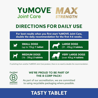 YuMOVE Joint Care for Senior Dogs – 240 Tasty Tablets